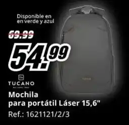 MediaMarkt Tucano mochila para portátil Láser 15,6" oferta