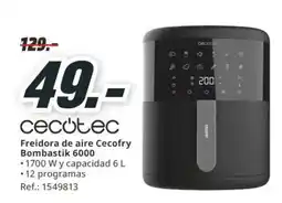 MediaMarkt Cecotec freidora de aire cecofry bombastik 6000 oferta