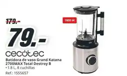 MediaMarkt cecotec batidora de vaso grand katana 2700max total destroy b oferta