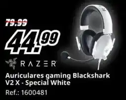 MediaMarkt Razer auriculares gaming blackshark v2 x - special white oferta