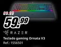 MediaMarkt Razer teclado gaming ornata v3 oferta