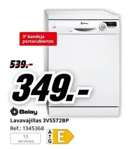 MediaMarkt Balay lavavajillas 3VS572BP oferta