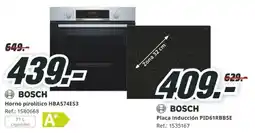 MediaMarkt Bosch horno pirolítico hba574es3 oferta