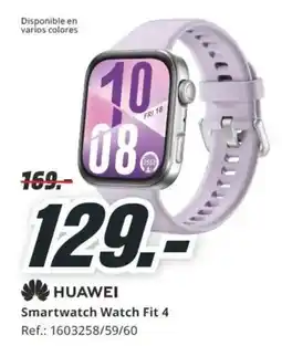 MediaMarkt Huawei smartwatch watch fit 4 oferta