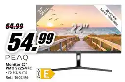 MediaMarkt Peaq monitor 22" pm0 s225-vfc oferta