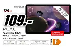 MediaMarkt Peaq tablet mia tab 10 oferta