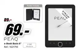 MediaMarkt Peaq e-book basic 6" oferta