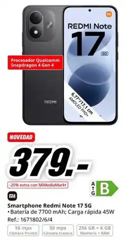 MediaMarkt Redmi Note 17 5G oferta