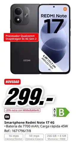 MediaMarkt Redmi Note 17 4G oferta