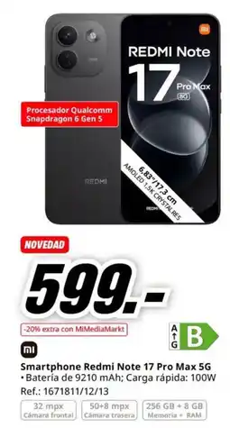 MediaMarkt Redmi Note 17 Pro Max 5G oferta