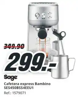 MediaMarkt Sage cafetera express bambino ses450bss4eeu1 oferta
