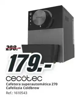 MediaMarkt cecotec cafetera superautomática 270 cafelizzia coldbrew oferta
