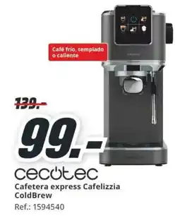MediaMarkt cecotec cafetera express cafelizzia coldbrew oferta