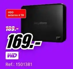 MediaMarkt wd hdd externo 4 tb oferta