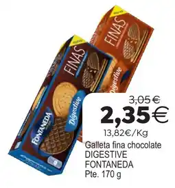 Plenus Supermercados Fontaneda galleta fina chocolate digestive oferta