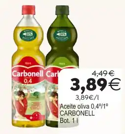 Plenus Supermercados Carbonell Aceite oliva 0,4º/1º oferta