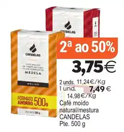 Plenus Supermercados Candelas café moído natural/mestura oferta