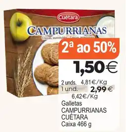 Plenus Supermercados Cuétara campurrianas oferta