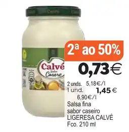 Plenus Supermercados Calvé salsa casera ligera oferta