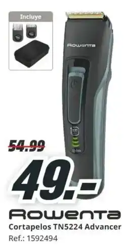 MediaMarkt Rowenta cortapelos tn5224 advancer oferta