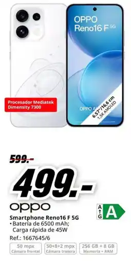 MediaMarkt oppo smartphone reno16 f 5g oferta