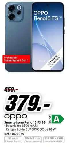 MediaMarkt oppo reno15 fs 5g oferta