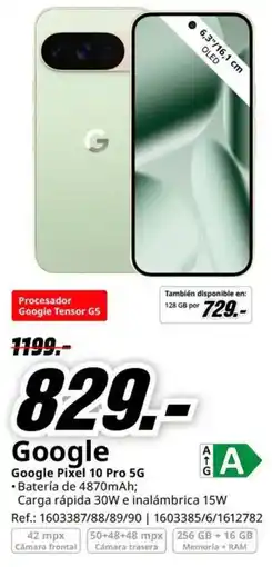 MediaMarkt Google google pixel 10 pro 5g oferta