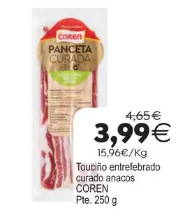 Plenus Supermercados Coren panceta curada oferta