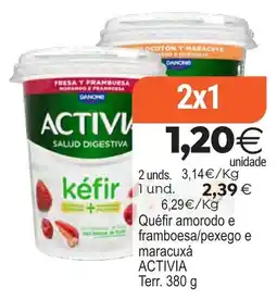 Plenus Supermercados Danone activia kéfir oferta
