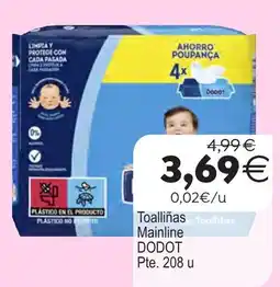 Plenus Supermercados Mainline Toallillas DODOT oferta