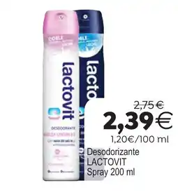 Plenus Supermercados Lactovit desodorante oferta