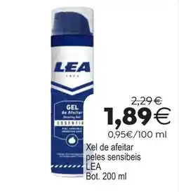Plenus Supermercados Lea xel de afeitar peles sensibles oferta