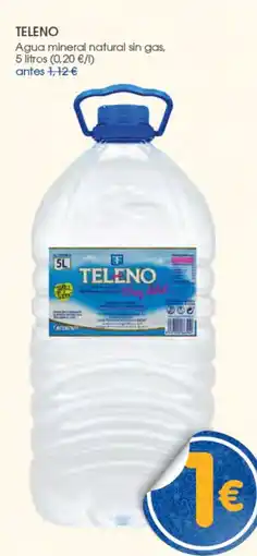 Supermercados Plaza Teleno agua mineral natural sin gas oferta