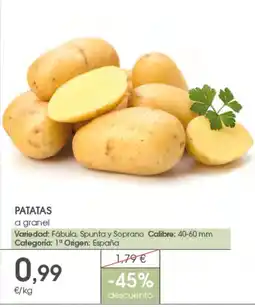 Supermercados Plaza patatas a granel oferta