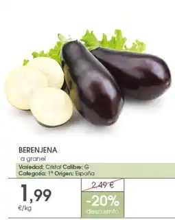 Supermercados Plaza Berenjena a granel oferta