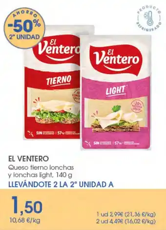 El Ventero queso tierno lonchas y lonchas light