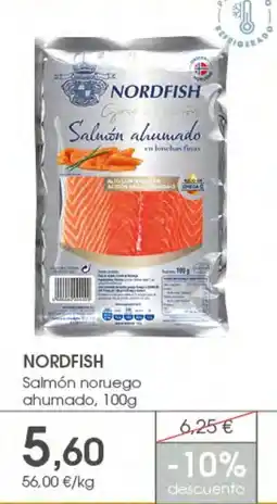 Supermercados Plaza Nordfish salmón noruego ahumado oferta