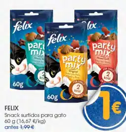 Supermercados Plaza Felix snack surtidos para gato oferta