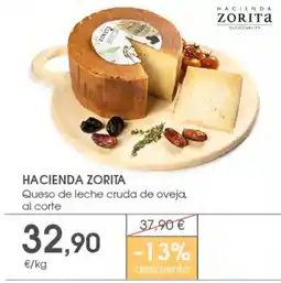 Supermercados Plaza Hacienda Zorita Queso de leche cruda de oveja al corte oferta