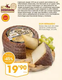 Supermercados Plaza Don Bernardo queso viejo puro de oveja oferta