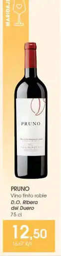 Supermercados Plaza Pruno vino tinto roble oferta