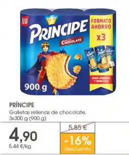 Supermercados Plaza Príncipe galletas rellenas de chocolate oferta