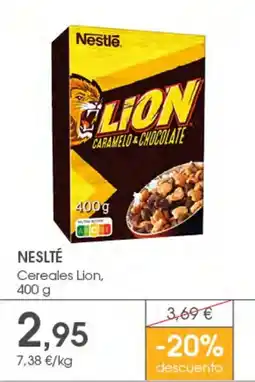 Supermercados Plaza Nestlé Cereales Lion oferta