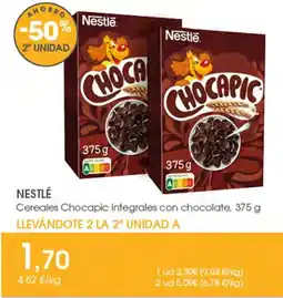 Supermercados Plaza Nestlé Cereales Chocapic integrales con chocolate oferta