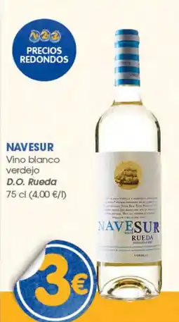 Supermercados Plaza Navesur vino blanco verdejo oferta
