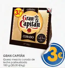 Supermercados Plaza Gran Capitán Queso mezcla curado de leche pasteurizada oferta