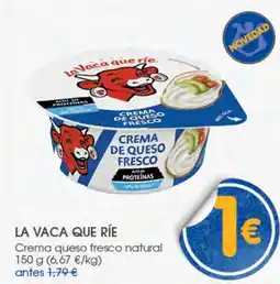 Supermercados Plaza La Vaca Que Ríe crema queso fresco natural oferta