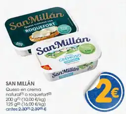 Supermercados Plaza San Millán queso en crema natural o roquefort oferta