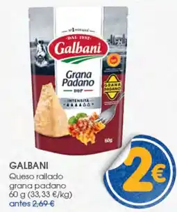 Supermercados Plaza Galbani queso rallado grana padano oferta