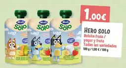 Supermercados Plaza Hero Solo Bolsita fruta / yogur y fruta oferta